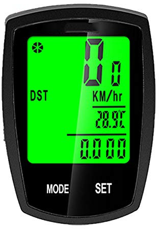 YMZ Compteur de vitesse de vélo sans fil avec écran tactile lumineux, compteur de vitesse étanche