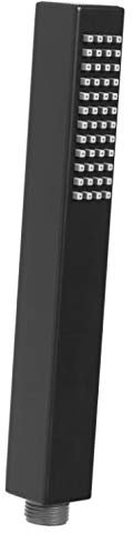 Long Rectangle Shaped Shower Head Replacement Matte Black Colour Bathroom Handle