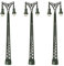 Evemodel 3Stk. Spur N Lampen 1:160 Leuchten Modellbahn Zug (71mm 2-LED)