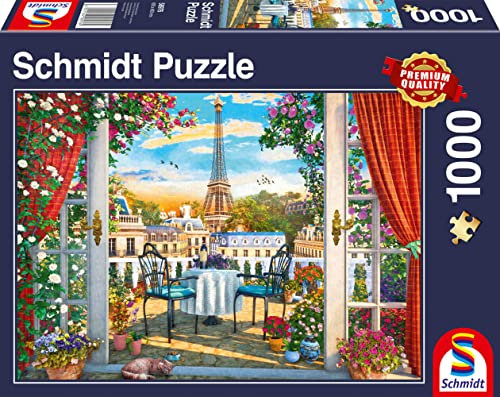 Schmidt Spiele Terasse in Paris, 1.000 Teile Puzzle