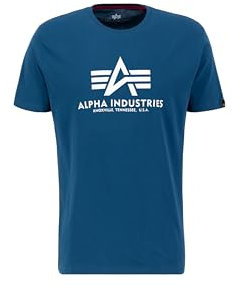 Alpha Industries Herren Basic T-Shirt, Naval Blue, S