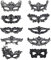 UYUYong 10 Stück Maskerade Maske Damen Elegant Venezianische Sexy Schwarz Spitze Maske für Valentinstag Halloween Karnevalsparty Maskerade Party Cosplay