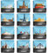 Berkin Arts 12 Piezas Lindo Cuadrado Cristal de Vidrio Fuerte Imanes de Nevera Magnético Pegatina de Nevera Guía de Viaje Imágenes Vectoriales Tendencia en Fiverr