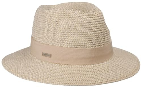 Seeberger Vandia Traveller Strohhut Sonnenhut Sommerhut Gartenhut Strandhut Damenhut Damen - mit Ripsband Frühling-Sommer Sommer - One Size Natur
