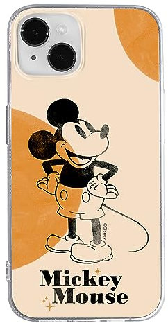 ERT GROUP mobile phone case for Iphone 14 original and officially Licensed Disney pattern Mickey 054 optimally adapted to the shape of the mobile phone, case made of TPU