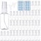 Zocipro 30ml Fine Mist Spray Bottle, 36Pcs Clear Empty Spray Bottle Travel Atomiser Bottle Set, Small Refillable Liquid Containers with 2 Funnels & 48 Labels for Cosmetics Hair