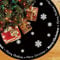 Weihnachtsbaum Decke, 120cm Große Schwarz Weiß Schneeflocke Weihnachtsbaum Rock, Polyester Weihnachtsbaumdecke Christbaumdecke Matte Tannenbaumdecke für Weihnachten Party Dekoration