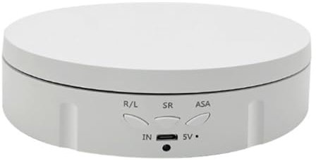 Drehteller, 3 in 1 Drehteller Elektrisch 360 Grad Drehbar 3 Geschwindigkeiten und 3 Winkelverstellung Display-Tisch für Fotografie Uhren Schmuck digitalen Produkten