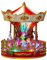 F Fityle Weihnachtskarussell Spieluhr, Karussell Spieluhr Weihnachten LED, Christmas Carousel Music Box Decoration, Weihnachtsschmuck Ornamente mit Beleuchtung und Musik für Geschenke, 27x23.5cm