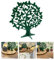 Oblique Unique® Lebensbaum Grün Holz Baum des Lebens als Tischdeko für Taufe Kommunion Konfirmation Deko Junge Mädchen Verzierung