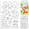 INFUNLY 2 Stück Tier Stempel Und Sterben Zum Karte Herstellung Kaninchen Transparent Stempel Frühling Schmetterling Silikon Briefmarken Und Schneiden Stirbt Wort Gummi Briefmarken Fuchs Bär Stirbt