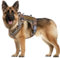 ipetstation Tactical Hundegeschirr für kleine bis mittelgroße Hunde, Hundegeschirr mit reflektierenden Streifen und Haltegriff, einstellbare Hundeweste für Spaziergänge und die Jagd (XL)