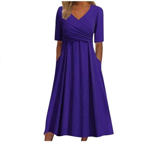 WVONIF Robe été Femme Robe De Cocktail Soirée Bal en Dentelle Mousseline Manche Courte Promo Demoiselle Honneur pour Fête Cérémonie Anniversaire Bal Mariage Robe Tendance Robe Années 20 Franges