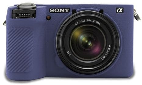 Easy Hood Alpha 6700 Camera Case, Soft Silicone Protective Cover Anti-Scratch Slim Fit Body Skin Protector Housing Sleeve for Sony Alpha 6700 A6700 Mirrorless Camera Blue