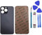 Dakexiong 13 Pro - Cristal Trasero de Repuesto para iPhone 13 Pro con Kit de Herramientas Repar y Adhesivo preinstalado (Grafito)
