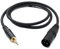 System-S Cavo audio XLR 100 cm 3 poli maschio a jack AUX 3,5 mm 3 poli, adattatore TRS