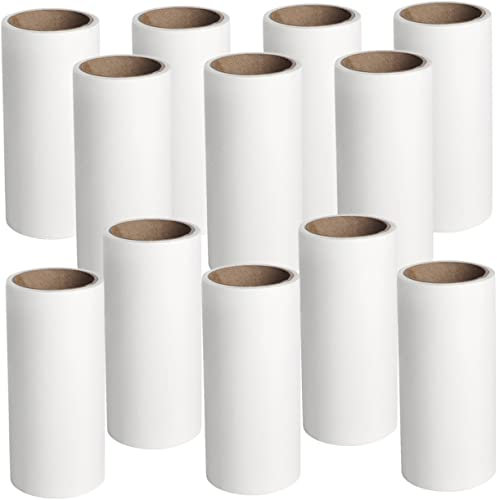 COSMEVIVI 12pezzi Adesivi per Lint Remover Rimozione Facile e Domestici Strumento Portatile per La su e Domestici