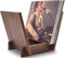 Honygebia Soporte de Vinilos de Madera Maciza - Estante de Sapele en Forma de V para Exhibición y Almacenamiento, Ideal para 40 LPs Premium