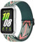 Vancle Correa Elástica para Samsung Galaxy Fit 3 Mujeres Hombres, Pulseras Elásticas Ajustables de Nylon Deportivo de Repuesto para Samsung Galaxy Fit 3 SM-R390 (Flecha Verde)