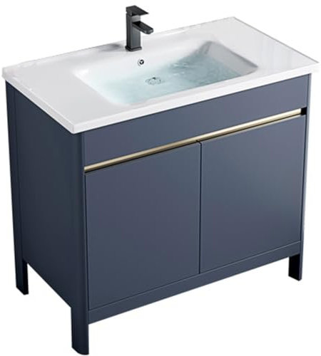 RDIAYDN Lavabo su Piedistallo Lavabo su Colonna da Bagno, Lavabo in Ceramica Lavatoio Lavello for Esterno E Interno Mobile, per Lavanderia, Ripostiglio, Garage, Cantina