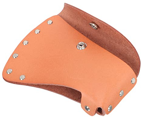 Leder Beilhülle Schutzhülle für Axt, Tragbar, Braun, Camping | Premium Etui aus Leder, Universell und Schützend, Dekorativ, für Camping und Unterwegs, 1 Stück