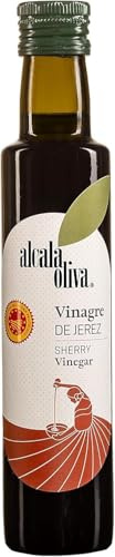 Pack de 1 Vinaigre de Xérès 250 ml avec colorant E150d – Arôme artisanal de qualité supérieure pour salades, marinades et plats méditerranéens, sans conservateurs ni additifs artificiels
