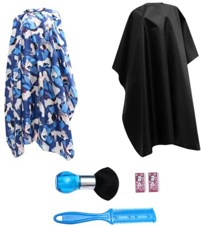 WRITWAA 4pcs Hair Styling Tools Set Apron Boys and Girls Hair Comb Hairdressing Kit for Boys and Girls