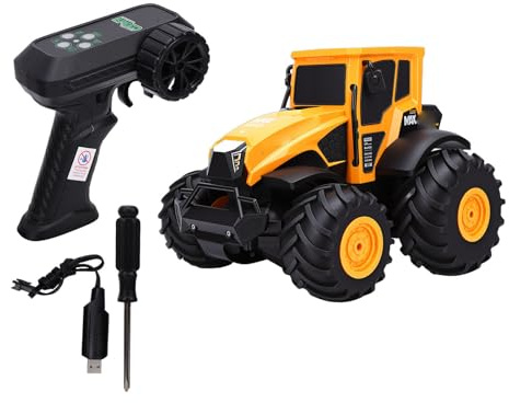 SIXRUN Fernbedienbarer Traktor Spielzeug, RC-Truck mit 2,4 GHz Fernsteuerung und IPX7-Wasserschutz für Kinder von 6 bis 12 Jahren – Geländewagen für Jungen, batteriebetriebenes Elektrofahrzeug