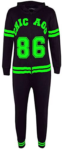A2Z 4 Kids Unisex Girls Boys Chicago 86 Onesie All in One Pyjamas Lounge Wear Summer Jumpsuit Sleepsuit Comfy Children Gifts PJs Age 5-13 Years