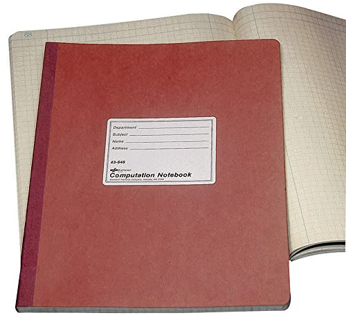 Computation Book, Quadrille Rule, 9-1/4 x 11-3/4, Green, 75 Sheets/Pad