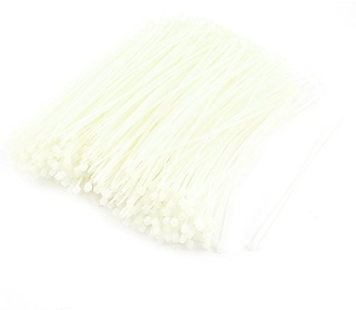 Aexit Attache de câble en nylon, longueur de la corde blanche '1000pcs 6' ' MX851802V598737T
