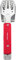 Roxon Mini BBQ Tool 4 in 1 Grillbesteck, Farbe:rot
