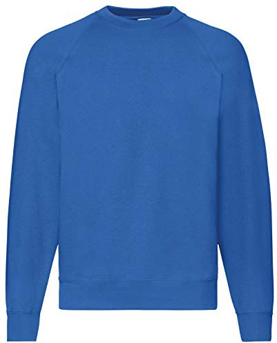 Fruit of the Loom Raglan Classic Men's Sweatshirt - Blue - Large