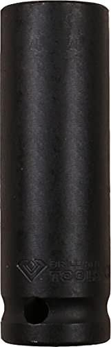 BRILLIANT TOOLS BT022666 Douille à chocs 6 pans 1/2, 23 mm, version longue [Powered by KS TOOLS]