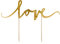 Cake Topper Kuchen Dekorieren Torten Deko Hochzeit Geburtstag (Love gold)