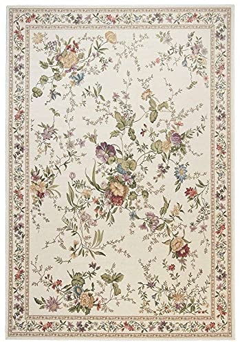 Theko Sona-Lux Teppich klassisch Floral Creme