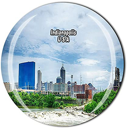 3D Indianapolis USA Kühlschrankmagnet Souvenir Kristall Glas Magnet Reise Souvenir Sammlung Geschenk Home Küche Dekoration