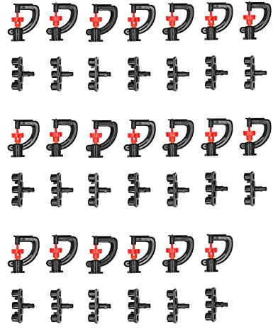 Zerodis 20 Set di Ugelli Sospesi Tipo G Spruzzatore di Nebulizzazione a Pioggia Spruzzatore di Irrigazione per Serra Agricola da Giardino