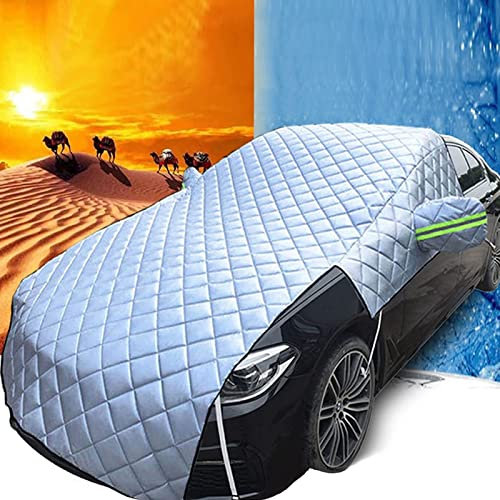 Telo Auto,Parasole Per Parabrezza Auto Copertura Protezione Parabrezza Telo Copri Auto Parabrezza Estivo/Invernale Resistente A UV/Pioggia/Neve/Ghiaccio/Gelo/Polveri (Business car)