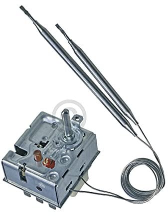 VIOKS Thermostat Temperaturbegrenzer-Kombi Ersatz für EGO 55.60019.150 128°C mit 2 Temperaturfühlern für Heißwassergeräten