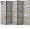 murando Akusticher Raumteiler Ziegel Foto Paravent 225x172 cm beidseitig auf Vlies-Leinwand Bedruckt Akustikschaum Trennwand Spanische Wand Sichtschutz Home Office 3D Effekt Steinwand f-A-0507-z-c