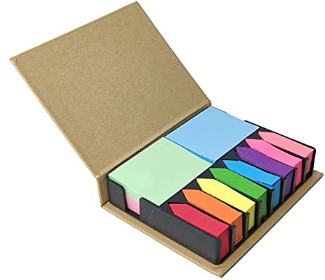 Tape Flags Assorted Color Combo Pack, Arrow Flag Tabs Colored Sticky Notes for Page Marker Bookmarks and Message Post by BLUECC