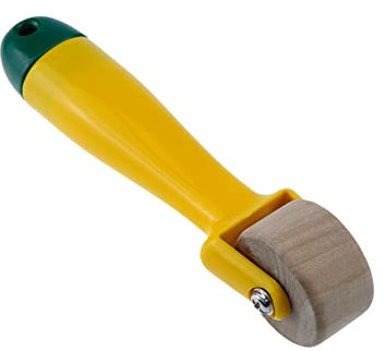 Coshar 2 Stück Nahtrollen Holzrollen Nähen Quilten Werkzeuge Pressrad Roller Werkzeuge für Tapeten Druck Leder Glätter Heimdekoration DIY Basteln