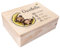 Creative Deco Erinnerungsbox Baby Personalisiert mit Namen | 40 x 30 x 14 cm | Individuelle Erinnerungskiste Geschenk zur Geburt für Mädchen und Jungen | Holzkiste mit Deckel | Farbdruck