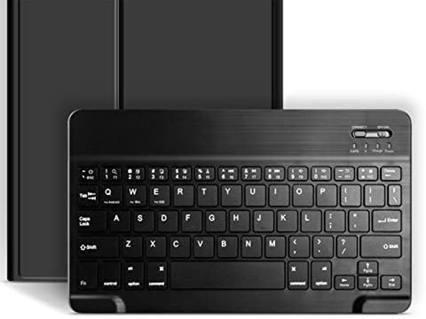 QESTO Tastiera magnetica ultrasottile per tablet (custodia nera e tastiera nera) (custodia nera e tastiera nera)