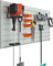 Slatwall Panel 122x61cm, Garage Wall Organiser Storage System, Heavy Duty Slat Board, PVC Tools Pegboard, Wall Mounted Storage Rack for Shop Garage Workshop Display