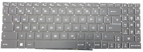 DEUTSCHE - Tastatur Keyboard Schwarz, RGB Beleuchtung kompatibel für MSI GF66 Katana 12UG-1242