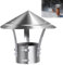 Chapeau De Cheminée,Chapeau Capot Cheminée Chapeau Conduit De Fumée Chapeau De Cheminée Pare Pluie INOX,Anti-Pluie Et Neige,pour Cheminee Ou Fumisterie Poele Exterieur Tubage,Diameter 170mm