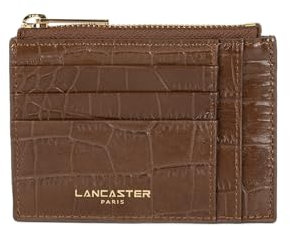 Lancaster | Exo - Porte-Cartes Cuir de Vachette Grainé Vison