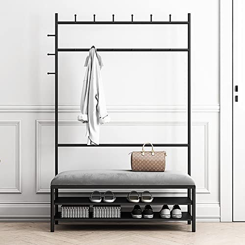 Portemanteau Prte-Manteau entrée Porte-vêtements Portemanteaux Murale Porte Bambou Perroquet Blanc Bain Forme d’Arbre Vintage Étagère Patère Bois métallique Alliage d'aluminium Amovibles rou